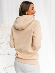 Women's Kangaroo Sweatshirt Light Beige Bolf W02B