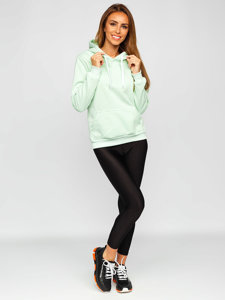 Women's Kangaroo Sweatshirt Light Mint Bolf W02B