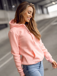 Women's Kangaroo Sweatshirt Light Pink Bolf W02B-56