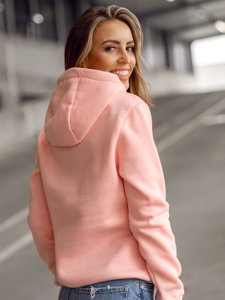 Women's Kangaroo Sweatshirt Light Pink Bolf W02B-56