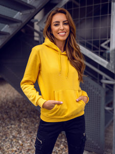 Women’s Kangaroo Sweatshirt Light Yellow Bolf W02