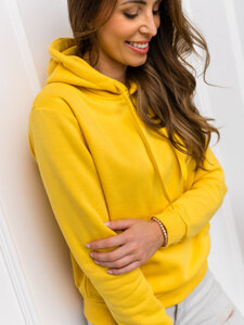 Women’s Kangaroo Sweatshirt Light Yellow Bolf W02