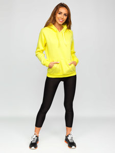 Women's Kangaroo Sweatshirt Yellow-Neon Bolf W02B