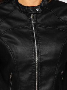 Women's Leather Jacket Black Bolf 11Z8032