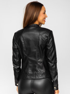 Women's Leather Jacket Black Bolf 11Z8051