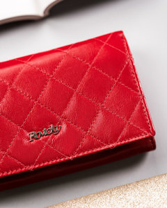 Women's Leather Wallet Red 19510