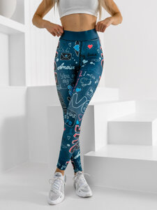 Women's Leggings Navy Blue Bolf 20755