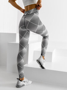 Women's Leggings White-Black Bolf 20967