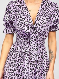 Women's Leopard Dress Violet Bolf 6986