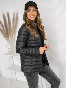 Women's Lightweight Quilted Jacket Black Bolf 16M9111