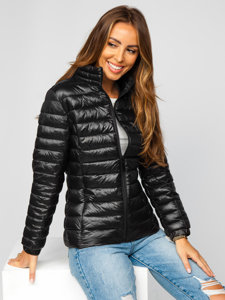 Women's Lightweight Quilted Jacket Black Bolf 5M706