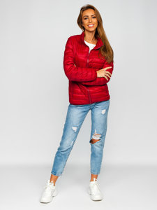 Women's Lightweight Quilted Jacket Claret Bolf 23037