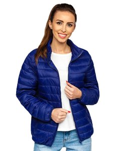 Women's Lightweight Quilted Jacket Navy Blue Bolf 23037