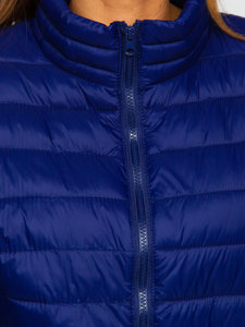 Women's Lightweight Quilted Jacket Navy Blue Bolf 23037