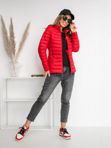 Women's Lightweight Quilted Jacket Red Bolf 16M9111