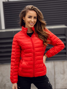 Women's Lightweight Quilted Jacket Red Bolf 5M706