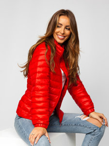 Women's Lightweight Quilted Jacket Red Bolf 5M706