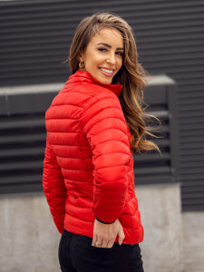 Women's Lightweight Quilted Jacket Red Bolf 5M706