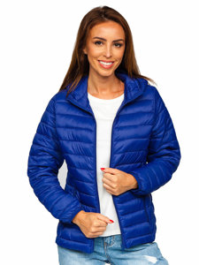 Women's Lightweight Quilted Jacket with hood Cobalt Bolf 20313