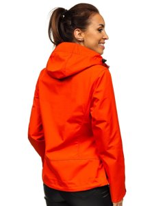 Women's Lightweight Softshell Jacket Orange Bolf S010