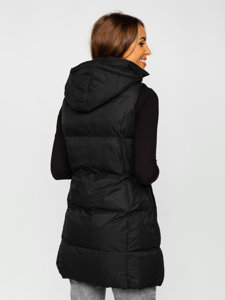 Women's Longline Gilet Black Bolf 5M721