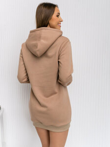 Women's Longline Hoodie Beige Bolf YS10003-A