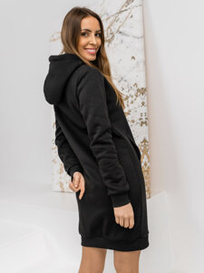 Women's Longline Hoodie Black Bolf YS10005-A