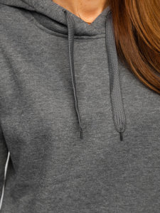 Women's Longline Hoodie Graphite Bolf YS10005-A