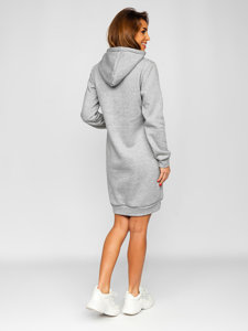 Women's Longline Hoodie Grey Bolf YS10005-A