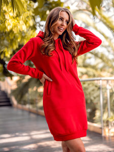 Women's Longline Hoodie Red Bolf YS10005