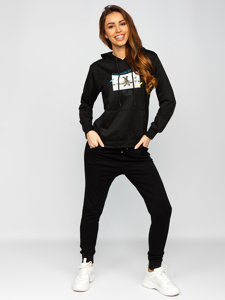 Women's Printed Hoodie Black Bolf HL9268