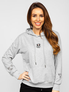 Women's Printed Hoodie Grey Bolf HL9265