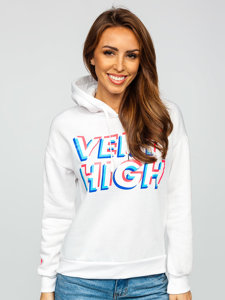 Women's Printed Hoodie White Bolf 26012