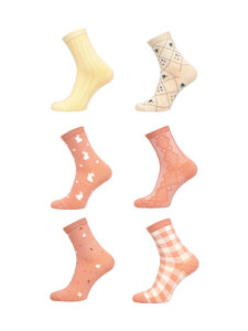 Women's Printed Socks Multicolour Bolf M7-6P-2 6 PACK