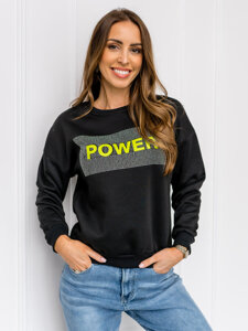 Women's Printed Sweatshirt Black Bolf KSW1004