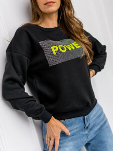 Women's Printed Sweatshirt Black Bolf KSW1004