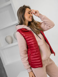 Women's Quilted Gilet Claret Bolf 5M702