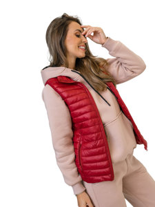 Women's Quilted Gilet Claret Bolf 5M702