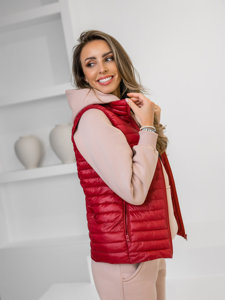 Women's Quilted Gilet Claret Bolf 5M702