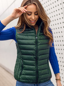 Women's Quilted Gilet Green Bolf B2705