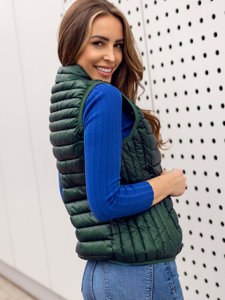 Women's Quilted Gilet Green Bolf B2705