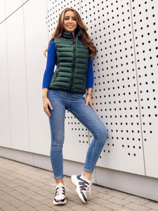 Women's Quilted Gilet Green Bolf B2705