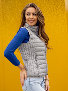 Women's Quilted Gilet Grey Bolf B2705