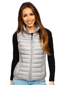 Women's Quilted Gilet Grey Bolf B2705