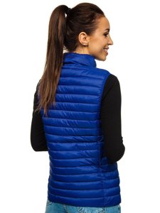 Women's Quilted Gilet Navy Blue Bolf 20314