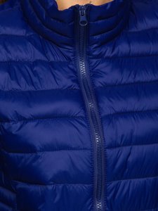 Women's Quilted Gilet Navy Blue Bolf 23038