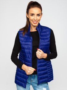 Women's Quilted Gilet Navy Blue Bolf 23038