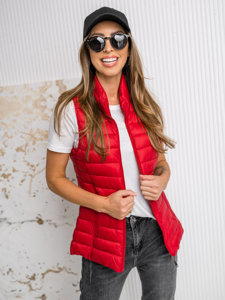 Women's Quilted Gilet Red Bolf 16M9155