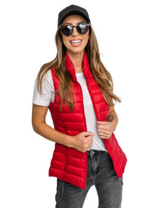 Women's Quilted Gilet Red Bolf 16M9155