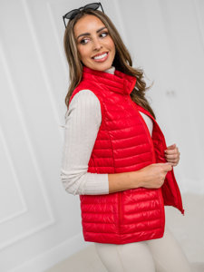 Women's Quilted Gilet Red Bolf 5M702